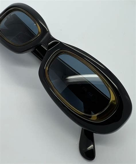 Vintage Like New Gianni Versace Black Gold Sunglasses Mod 311